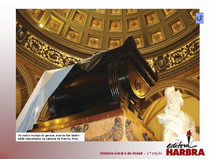 Os restos mortais do general José de San Martín estão depositados na Catedral de