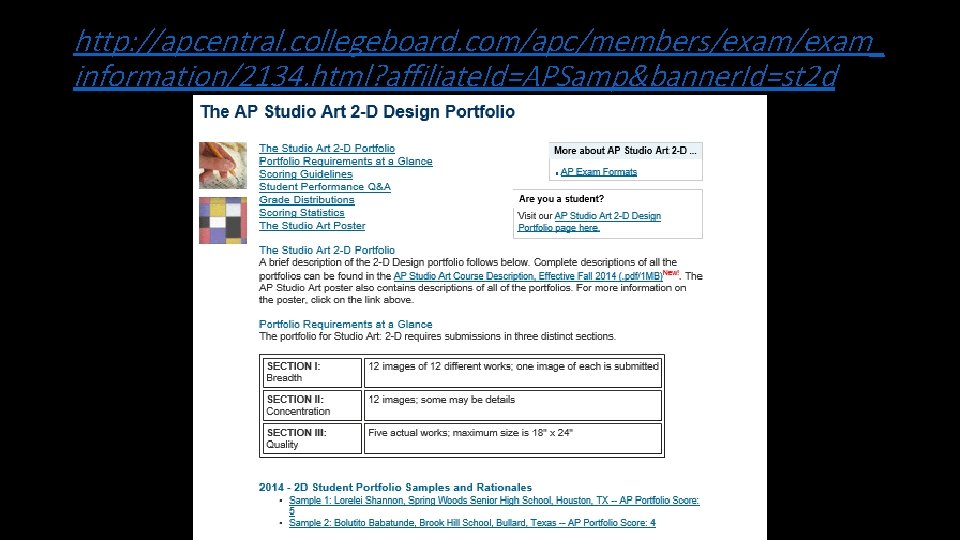 http: //apcentral. collegeboard. com/apc/members/exam_ information/2134. html? affiliate. Id=APSamp&banner. Id=st 2 d 