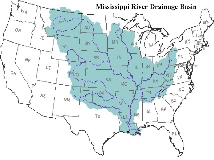 Mississippi River Drainage Basin 