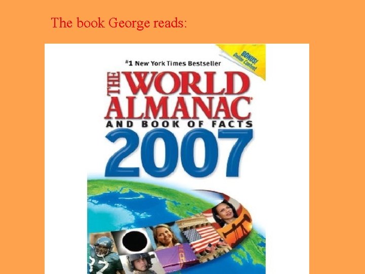 The book George reads: 