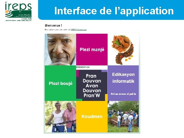 Interface de l’application 