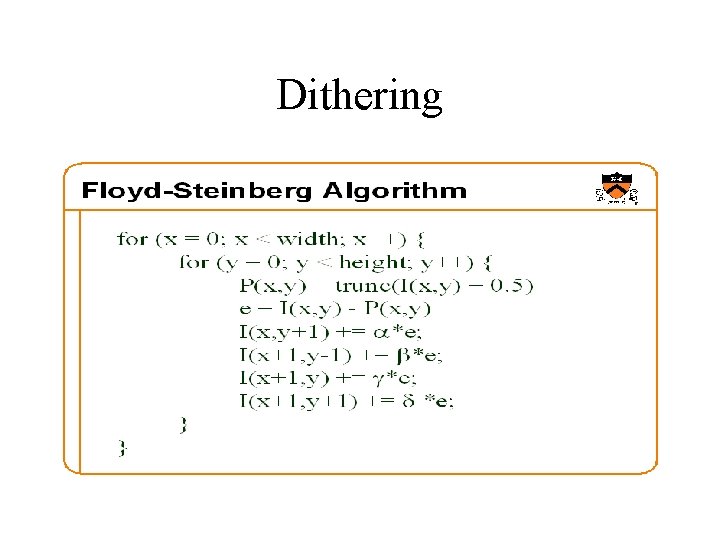 Dithering 