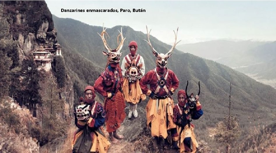 Danzarines enmascarados, Paro, Bután 