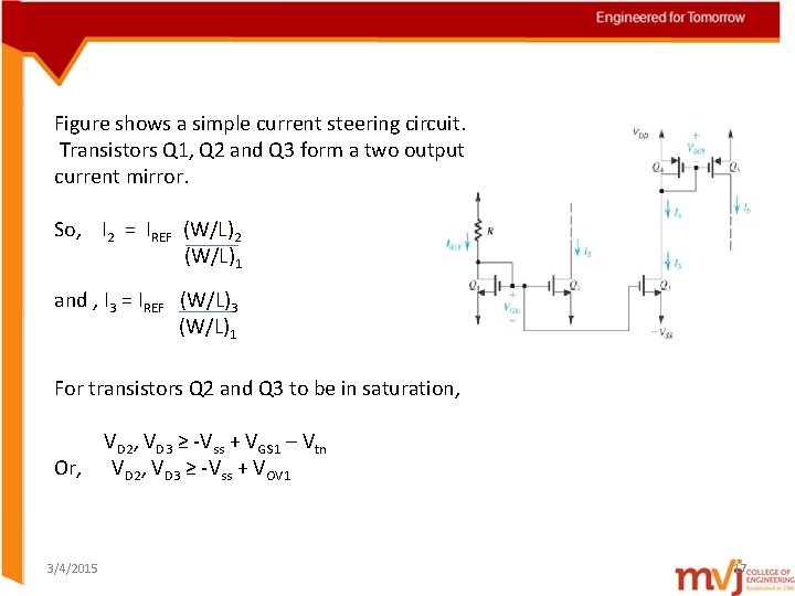 Figure shows a simple current steering circuit. Transistors Q 1, Q 2 and Q