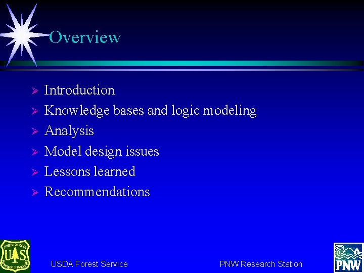 Overview Ø Ø Ø Introduction Knowledge bases and logic modeling Analysis Model design issues