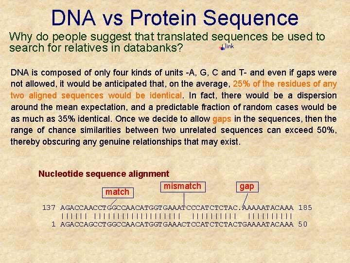 DNA vs Protein Sequence Why do people suggest that translated sequences be used to DNA vs Protein Sequence Why do people suggest that translated sequences be used to