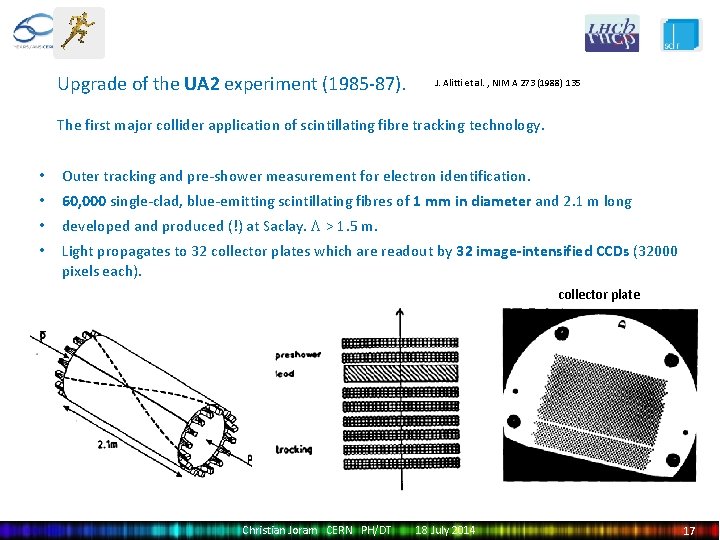 Upgrade of the UA 2 experiment (1985 -87). J. Alitti et al. , NIM