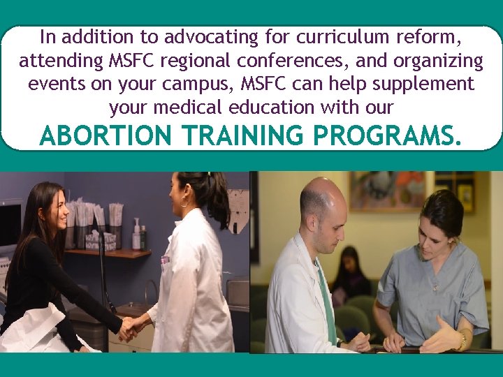 In addition to advocating for curriculum reform, attending MSFC regional conferences, and organizing events