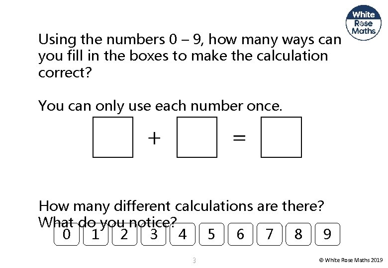 Using the numbers 0 – 9, how many ways can you fill in the