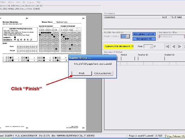 Click “Finish” 