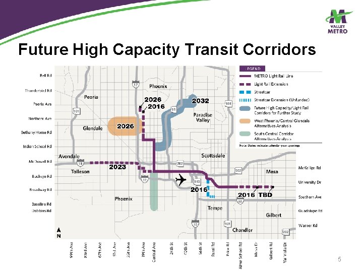 Future High Capacity Transit Corridors 5 