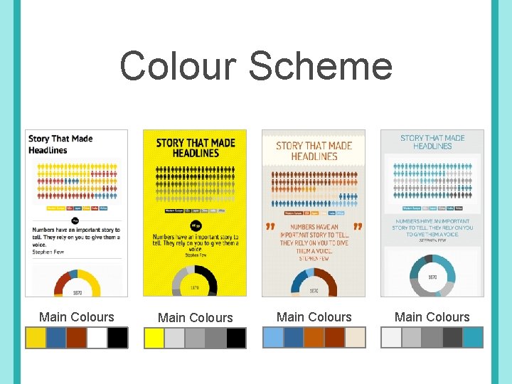 Colour Scheme Main Colours 