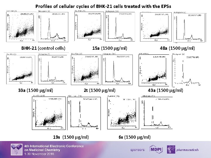 Profiles of cellular cycles of BHK-21 cells treated with the EPSs ВНК-21 (control cells)