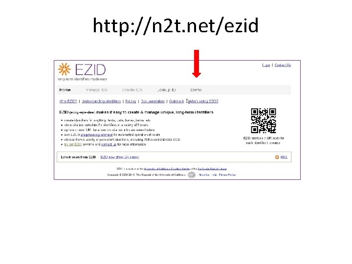 http: //n 2 t. net/ezid 