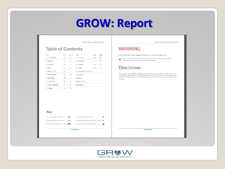 GROW: Report 
