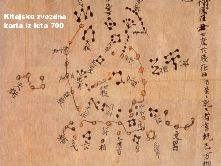 Kitajska zvezdna karta iz leta 700 