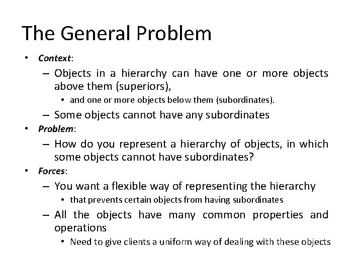 Design Patterns Applied Pattern Hatching Problem Design of