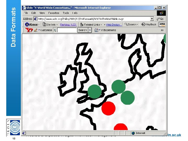 Data Formats A centre of expertise in digital information management 18 www. ukoln. ac.
