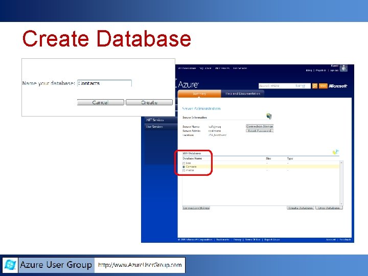 Create Database Create Database
