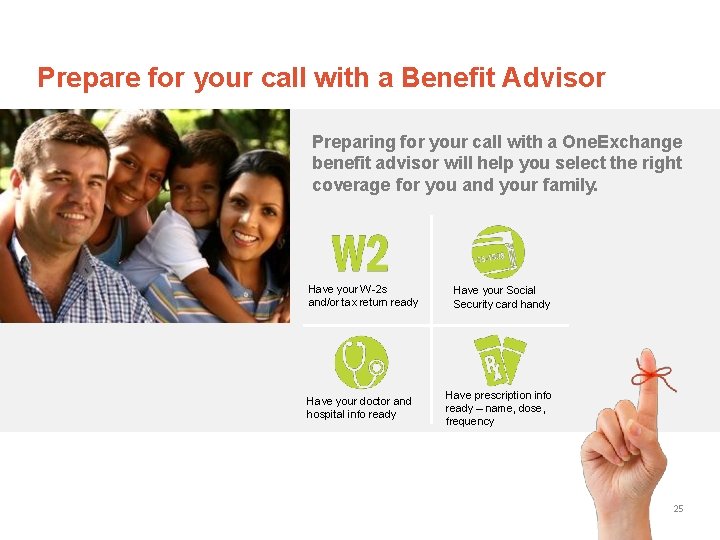 Prepare for your call with a Benefit Advisor Preparing for your call with a