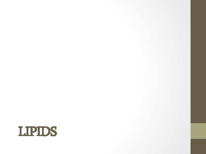LIPIDS 