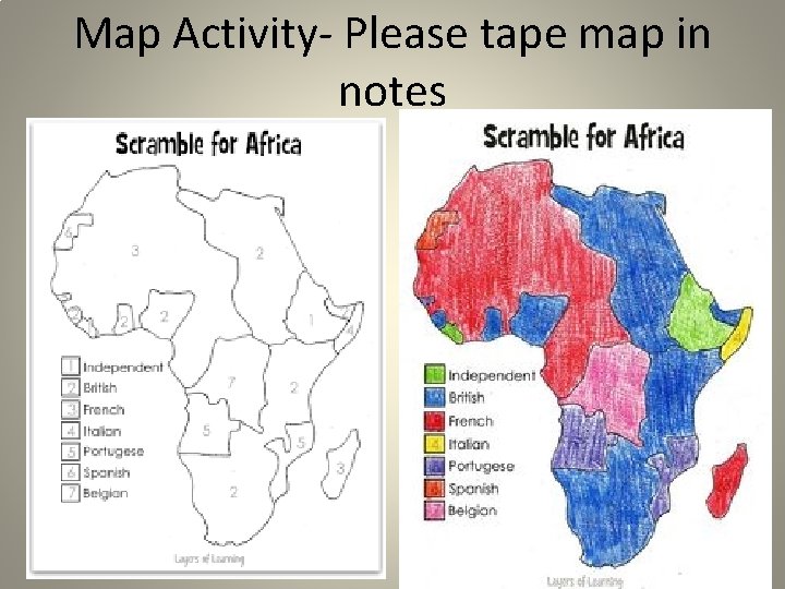 Map Activity- Please tape map in notes 