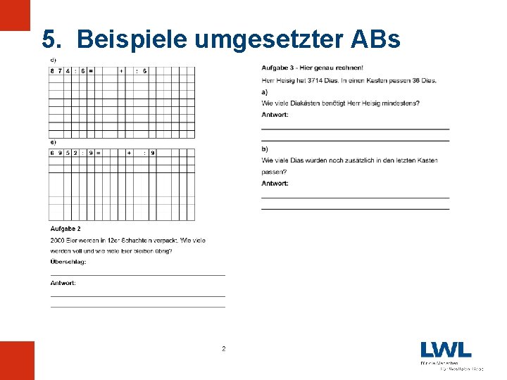 5. Beispiele umgesetzter ABs 