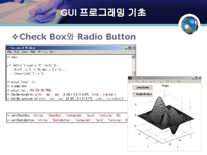 GUI 프로그래밍 기초 v Check Box와 Radio Button DSRL GUI 프로그래밍 기초 v Check Box와 Radio Button DSRL
