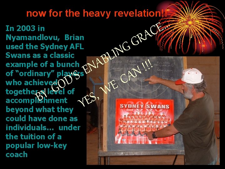 now for the heavy revelation!! In 2003 in Nyamandlovu, Brian used the Sydney AFL