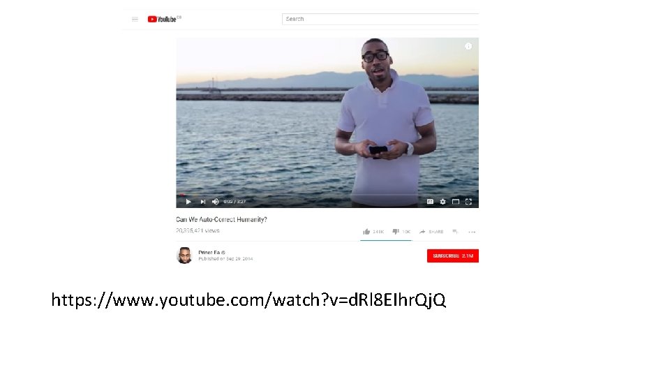 https: //www. youtube. com/watch? v=d. Rl 8 EIhr. Qj. Q 