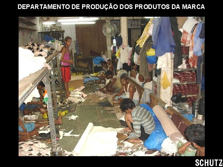 DEPARTAMENTO DE PRODUÇÃO DOS PRODUTOS DA MARCA 