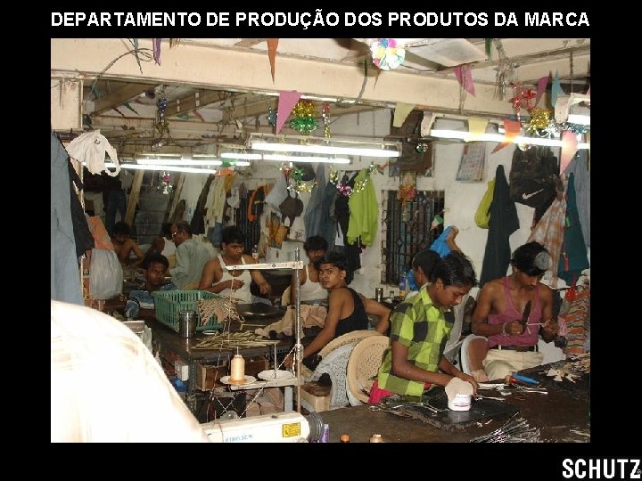 DEPARTAMENTO DE PRODUÇÃO DOS PRODUTOS DA MARCA 