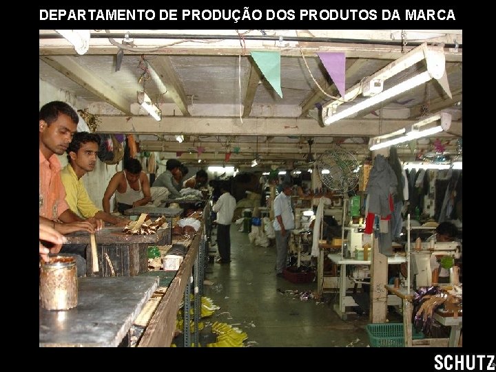 DEPARTAMENTO DE PRODUÇÃO DOS PRODUTOS DA MARCA 