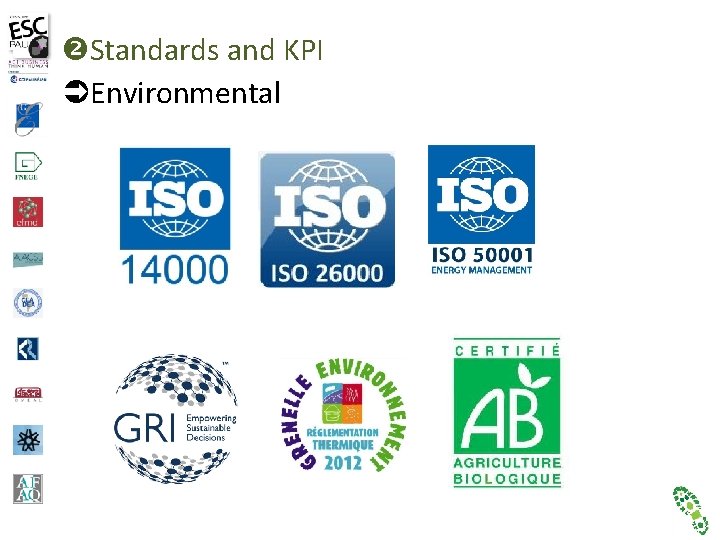  Standards and KPI Environmental 