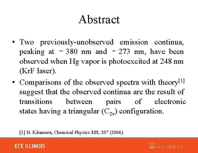 Abstract • Two previously-unobserved emission continua, peaking at ∼ 380 nm and ∼ 273