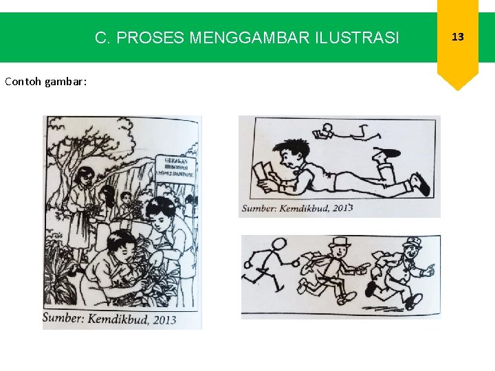 C. PROSES MENGGAMBAR ILUSTRASI Contoh gambar: 13 