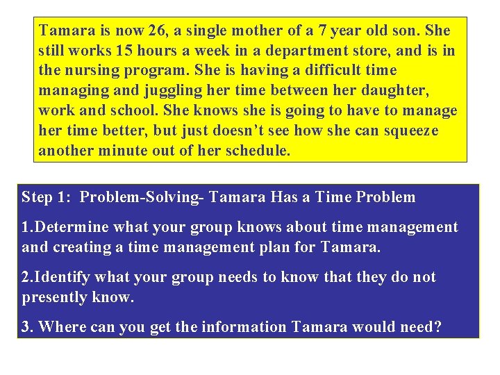 Tamara is now 26, a single mother of a 7 year old son. She