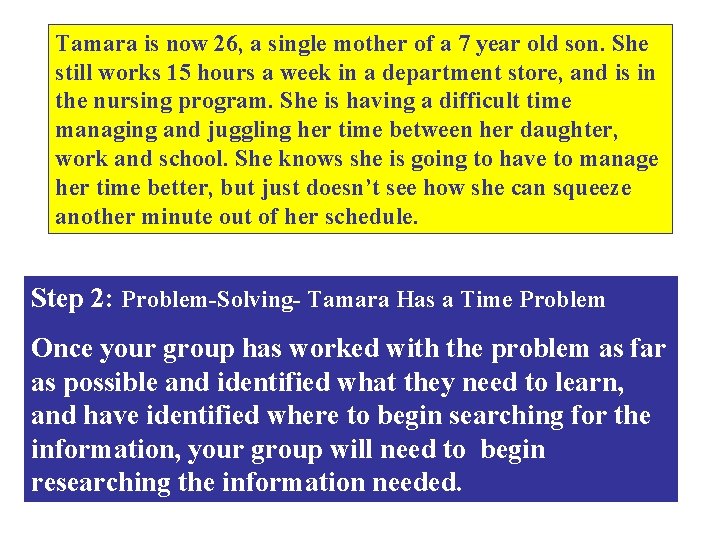 Tamara is now 26, a single mother of a 7 year old son. She