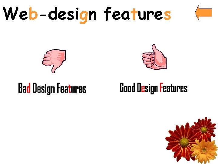 Web-design features 