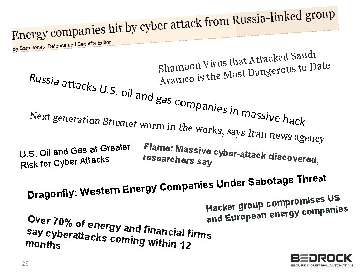 Russia a ttacks U . S. oil an audi S d e k c