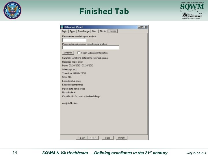 Finished Tab 18 SQWM & VA Healthcare …. Defining excellence in the 21 st