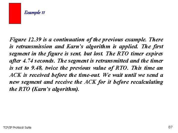 Example 11 Figure 12. 39 is a continuation of the previous example. There is