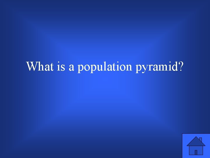 What is a population pyramid? 