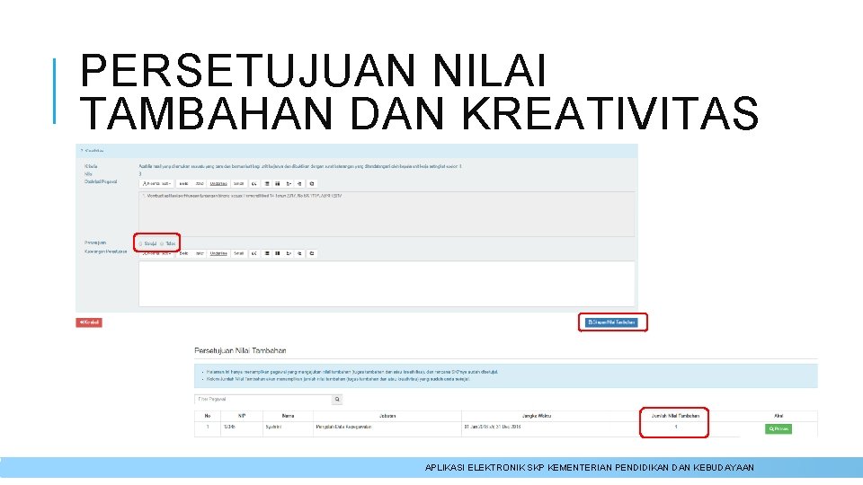 PERSETUJUAN NILAI TAMBAHAN DAN KREATIVITAS APLIKASI ELEKTRONIK SKP KEMENTERIAN PENDIDIKAN DAN KEBUDAYAAN 