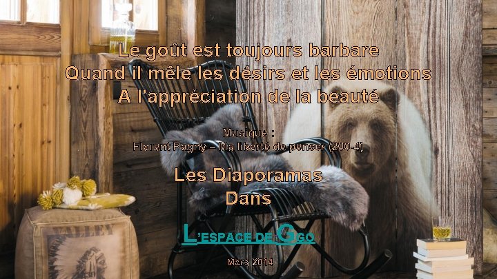 Le goût est toujours barbare Quand il mêle les désirs et les émotions A Le goût est toujours barbare Quand il mêle les désirs et les émotions A