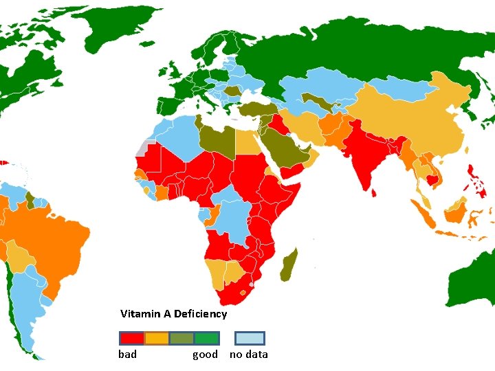 Vitamin A Deficiency bad good no data 