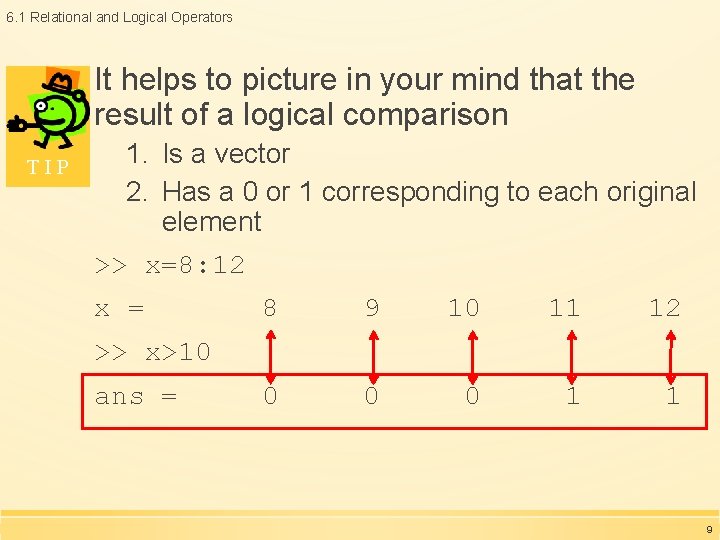 6. 1 Relational and Logical Operators It helps to picture in your mind that 6. 1 Relational and Logical Operators It helps to picture in your mind that