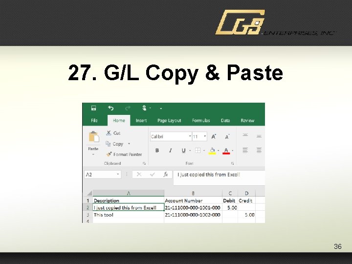 27. G/L Copy & Paste 36 