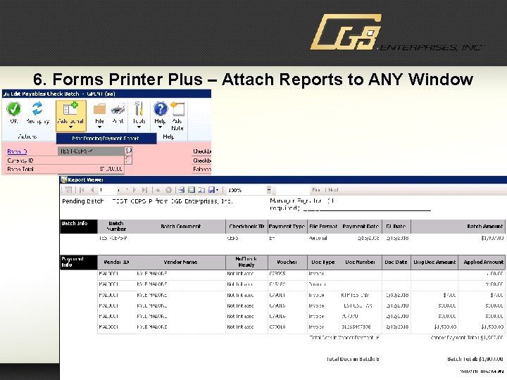 6. Forms Printer Plus – Attach Reports to ANY Window 8 