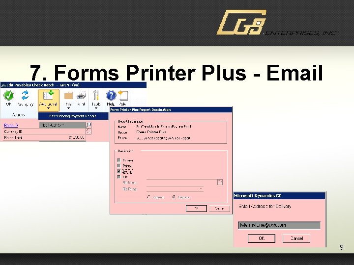 7. Forms Printer Plus - Email 9 